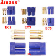 5pair Amass EC2 EC3 EC5 Battery Connector Kit Male Female 2.0mm 3.5mm 5.0mm Gold Plated Banana Plug for RC Battery Model Parts 2024 - buy cheap