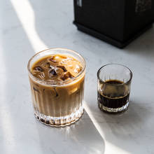 Taza de vidrio Espresso para café, vaso de vidrio de fondo grueso resistente al calor para Barista Latte, whisky retro, regalo para beber en casa 2024 - compra barato