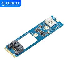 ORICO SATA 7PIN to M.2 NGFF Adapter With Power SSD Adapter SATA to M.2 Adapter For 2242 2260 2280 SATA 3 to M.2 NGFF SSD 2024 - buy cheap