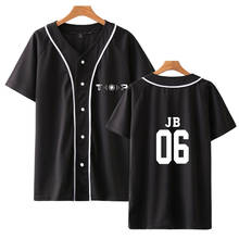 Camisetas de béisbol de manga corta para hombre y mujer, ropa con estampado GOT7 2D, Tops de talla grande, oferta, 2018 2024 - compra barato
