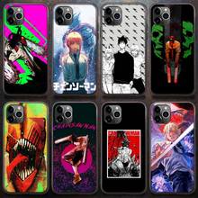 cool anime Chainsaw Man Phone Case for iPhone 8 7 6 6S Plus X 5S SE 2020 XR 11 12 Pro mini pro XS MAX 2024 - buy cheap