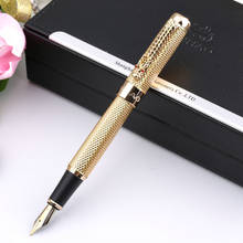 jinhao 1200 silver golden black classic metal wave faucet gift M fountain pen 2024 - buy cheap