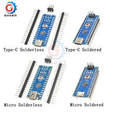 Adaptador Micro USB/Tipo C CH340 Nano V3.0 ATMEGA328P-MU, placa de desarrollo de módulo de microcontrolador ATMEGA328 para Arduino 2024 - compra barato