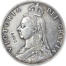 UK 1888 1 Florin - Victoria 2nd portrait copy coins 2024 - buy cheap