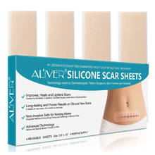 4Pcs/Box Reusable Silicone Scar Removal Patch Sheet Burn Skin Repair Gel Soft Surgery Flatten Strips Self Adhesive Health Care 2024 - buy cheap
