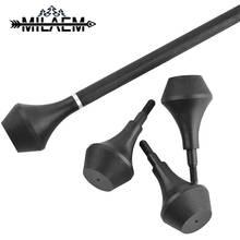 12 Pcs  Archery Safty Arrowhead Nylon Black Arrow Field Tips DIY Bow and Arrow Outdoor Hunting Shooting Practice Accessories 2024 - купить недорого