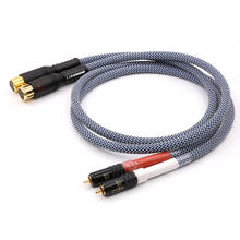 Audiophile Silver Plated RCA to XLR Male Female Plug HIFI Audio cable 2024 - buy cheap