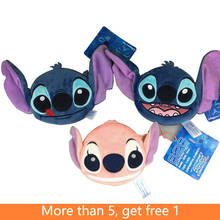 Disney-Bolso de felpa con dibujos animados de Lilo & Stitch, monedero, tarjetero, regalos para niños 2024 - compra barato