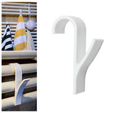 4/10 Pcs Y Shape White Hook Towel Hanger for Heated Towel Rail Radiator Tubular Durable Bath Hook Holder Home Storage Rack 2024 - buy cheap