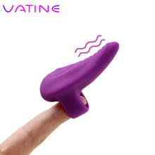 VATINE вагинальный стимулятор клитора, вибратор, игрушки для взрослых, Женский мастурбатор, секс-игрушки для пар, силиконовый вибратор на палец 2024 - купить недорого