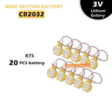 20Pcs/lot Original KTS CR2032 CR2032W 3V lithium battery Computer motherboard battery Made in Japan 2024 - buy cheap