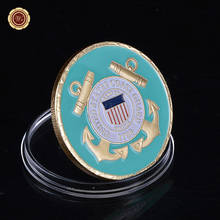 Protector de Costa de los Estados Unidos, moneda chapada en oro, monedas conmemorativas militares americanas únicas, moneda de desafío de recuerdo 2024 - compra barato