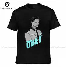 Detroit Become Human Tee Shirt Fashion Short-Sleeve 100 Cotton T Shirt Streetwear Graphic Tshirt Big Man 2024 - buy cheap