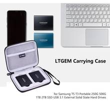 LTGEM EVA Жесткий Чехол для samsung T5 T3 Портативный 250G 500G 1 ТБ 2 ТБ SSD USB3.1 внешний твердотельные жесткие диски 2024 - купить недорого