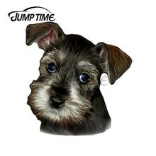 JumpTime-pegatinas de Schnauzer Ddog para coche, pegatinas impermeables para tabla de surf, parabrisas de Anime, VAN, personalidad, calcomanía de tronco revestimiento para coche, 13x10,2 cm 2024 - compra barato