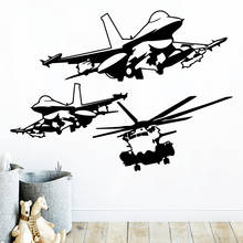 Hot Helicopter Waterproof Wall Stickers Wall Art Decoration For Living Kids Room Wall Stickers Waterproof Wallpaper 2024 - buy cheap