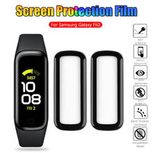 3D Full Coverage Soft Fibre Glass Protective Film Smartwatch Guard For Samsung Galaxy Fit2 Smart Watch Screen Protector 2024 - buy cheap