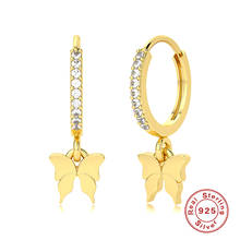 BOAKO Pendientes Plata 925 Earrings For Women Ins Butterfly Earrings Dangle Cartilage Jewelry Ear Piercing Fashion Серьги #2.3 2024 - buy cheap