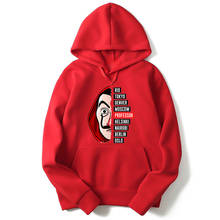 La Casa De Papel Men's Casual Hoodie Sweatshirts Sudadera Hombre Sweatshirt Men Women Hip Hop Japanese Hoodies 2024 - buy cheap