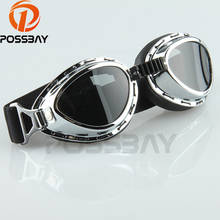 Possbay óculos de sol para motociclismo, proteção uv, motocross, esqui, skate, café racer, esporte, ambiente externo 2024 - compre barato