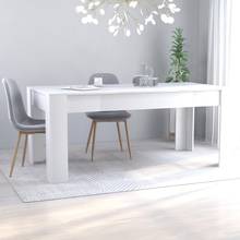 Обеденный стол, белый, 70,9x35,4x29,9 дюйма, ДСП 2024 - купить недорого