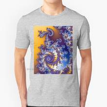 Mandelbrot-Camiseta Fractal 100% de algodón puro, camisa de Julia, Julia, pan de almendra, Apfelm Nnchen-Ideas autosimilares, matemáticas, Matemáticas 2024 - compra barato