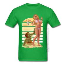 Camiseta de cómic del Día de los muertos para hombres, camisa con imagen divertida, Pin Up, verde, sexo, Ahegao 2024 - compra barato