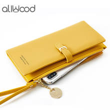 aliwood New Wristband Simple Long Women's Wallets Belt Female Wallet Clutch Lady Zipper Purse Phone Pocket Card Holder Cartera 2024 - buy cheap