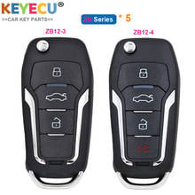 5Pcs KEYECU KEYDIY ZB12-3 / ZB12-4 for Ford Style Smart Universal KD Remote Car Key - 3 4 Buttons - for KD-X2 Key Programmer 2024 - buy cheap