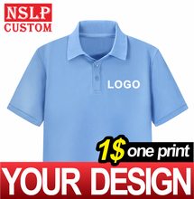 NSLP Men&Women Same Style POLO Shirt Summer New Style Custom Embroidery Printing LOGO Design DIY Own Personality Short Sleeve 2024 - buy cheap