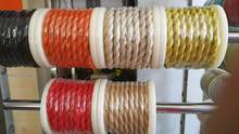 Cable de cáñamo trenzado vintage, cuerda redonda eléctrica, azul y marrón, 50 metros, 2 núcleos, 0,75mm, Envío Gratis 2024 - compra barato