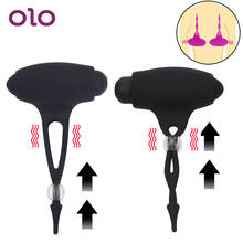 OLO 1 Pair Vibrator Nipple Clamp Breast Enlargement Nipple Stimulation Nipple Clip Vibration Breast Massage Sex Toys for Women 2024 - buy cheap