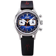 Merkur Mens Chronograph Watches Luxury Men Watch Hand Wind Mechanical Wristwatch C3 Luminous Leather Strap Waterproof Sapphire 2024 - buy cheap