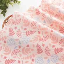 145x50 см ткань из чистого хлопка с розовыми цветами, швейная ткань, одежда и платья для рубашек, детские пижамы ручной работы, ткань «сделай сам» 2024 - купить недорого