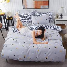 Simple 3/4 Pcs Bedding Set Pastoral Style Home Decorative King Queen Quilt Cover Bed Sheet Pillowcase Bedclothes- Jogo De Cama 2024 - buy cheap