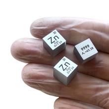5pc 99.99% High Purity Zinc Zn 7.2g Carved Element Periodic Table 10mm Cube 2024 - buy cheap