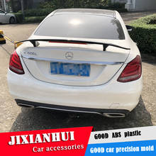 For Benz W205 Spoiler 2016-2019 For Benz W205 C180 C200 C260 C7 Spoiler TF ABS Material Car Rear Wing Primer Color Rear Spoiler 2024 - buy cheap