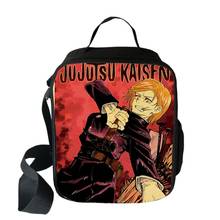 Jujutsu кайсен Юдзи Itadori охлаждающая сумка для ланча с персонажами из мультфильмов для девочек Термальность Еда сумки для пикника детские школьные сумки для мальчиков Коробки для обедов Сумка-тоут 2024 - купить недорого