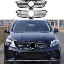 Front Bumper Racing Grill Billet Grille Cover For Mercedes-Benz W166 GLE-Class 2015-2019 Diamond 2024 - buy cheap