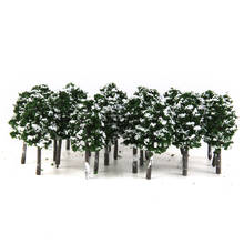 Pack of 20 Model Trees Railroad Snow Scenery 1:150 Deep Green 2024 - buy cheap