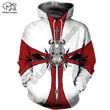 Men women knights templar warrior 3d all over printed Hoodies unisex long sleeve Sweatshirts jacket pullover tracksuit 2024 - buy cheap