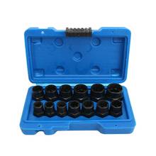 13pcs 3/8 Damaged Bolt Nut Screw Remover Extractor Removal Set Nut Removal Socket Tool Threading Hand Tools Kit With Box 2024 - buy cheap