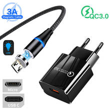USB-зарядное устройство QC 3,0 Для Xiaomi POCO X3/NFC/Mi A3/10 lite/Note 7/8/9 Pro/Redmi 3s/4/5/6 2024 - купить недорого