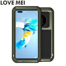 LOVE MEI Powerful Heavy Duty Shockproof Fundas Metal Cover For Huawei Mate40 Mate 40 Pro 40pro 5G Case Silicone Coque Shell 2024 - buy cheap