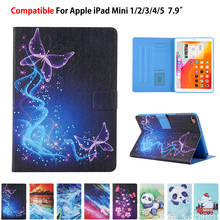 For iPad Mini 5 Mini5 2019 Case Mini 4 mini 3 mini 2 Cover Funda Tablet Cute Painted Flip Stand Skin Shell Capa Coque 2024 - buy cheap