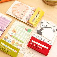 Lovely Pretty Animal Cat Panda Sticky Notes Memo Pad Paper Bookmarks  School Supplies Planner Stickers Korean Stationery 2024 - buy cheap