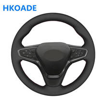 Cubierta de cuero Artificial suave para volante de coche, protector negro para Chevrolet Malibu XL 2016-2019 Equinox 2017 Opel ampera-e 2019, bricolaje 2024 - compra barato