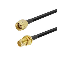 Conector macho a RP-SMA hembra, Cable Coaxial RG58 Pigtail RP SMA a RP SMA, Cable de extensión de 1-10 metros 2024 - compra barato