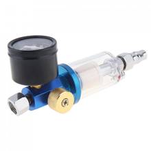 1/4 Inch Mini Oil Water Separator Pressure Regulator with Pressure Gauge and Quick Connector for Spray Gun / Air Compressor 2024 - buy cheap