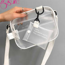 Gusure-Bolso de gelatina de PVC transparente para mujer, bandolera pequeña transparente, para niña bolso cruzado, verano 2021 2024 - compra barato